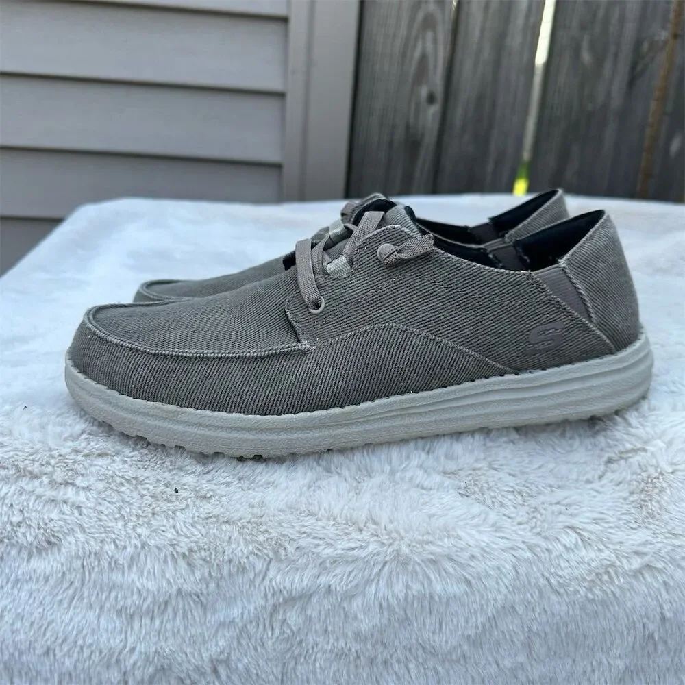 Skechers Men's Melson Volgo Brown Slip-On Casual Shoes Size 8.5 US